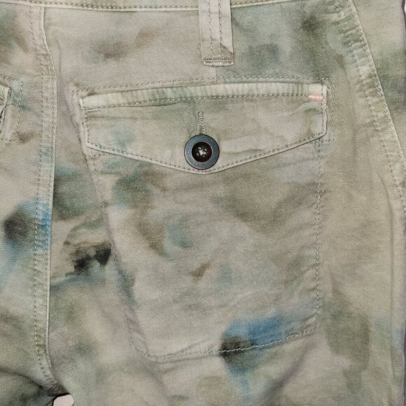Anthropologie The Wanderer Cargo Tie Dye Slouchy Utility Pants Women's Size 25 - Picture 7 of 14